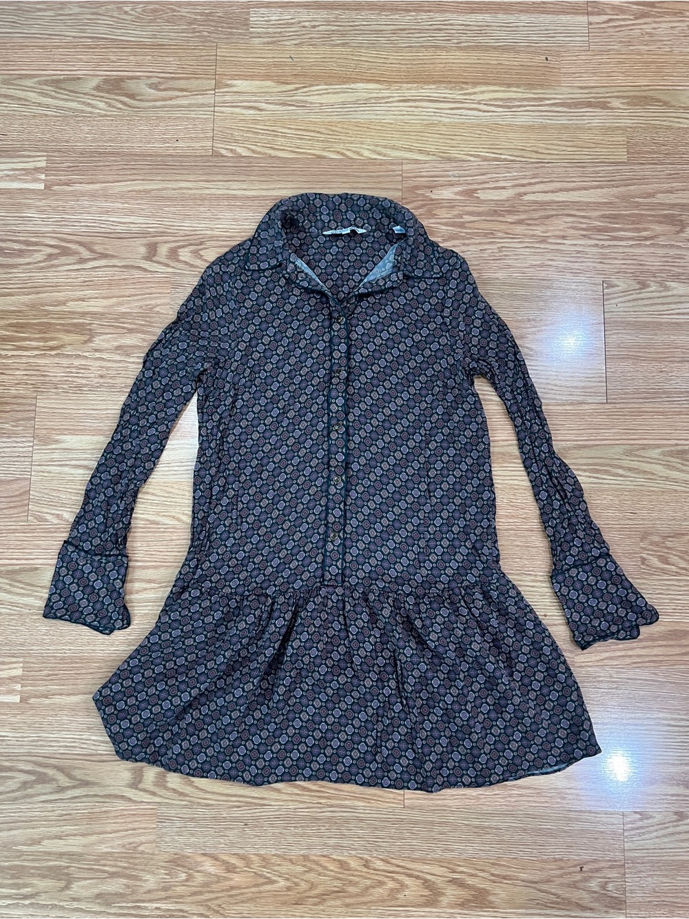 Veronica beard Alexandra silk printed mini shirt dress